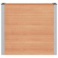vidaXL Υπερυψωμένη Ζαρντινιέρα Καφέ 100 x 50 x 91 cm WPC και Αλουμίνιο