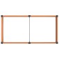 vidaXL Υπερυψωμένη Ζαρντινιέρα Καφέ 100 x 50 x 91 cm WPC και Αλουμίνιο