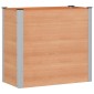 vidaXL Υπερυψωμένη Ζαρντινιέρα Καφέ 100 x 50 x 91 cm WPC και Αλουμίνιο