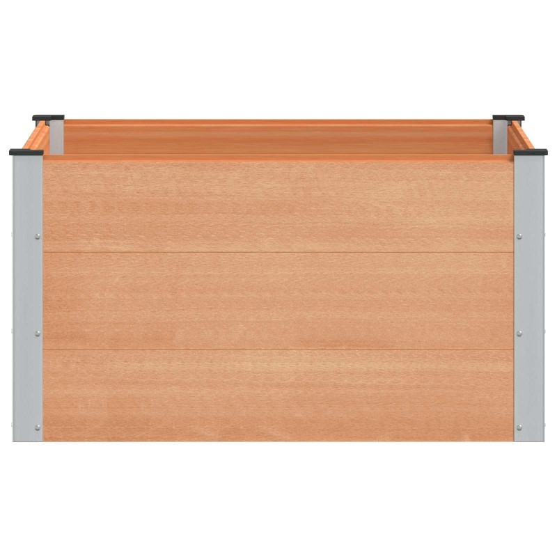 vidaXL Υπερυψωμένη Ζαρντινιέρα Καφέ 100 x 100 x 54 cm