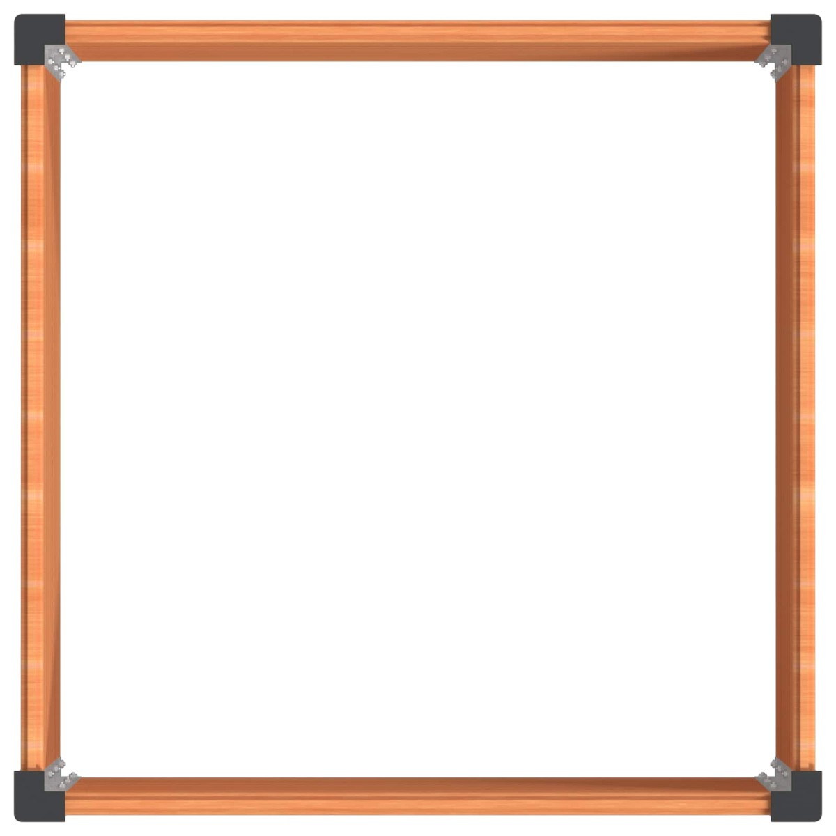 vidaXL Υπερυψωμένη Ζαρντινιέρα Καφέ 100 x 100 x 54 cm