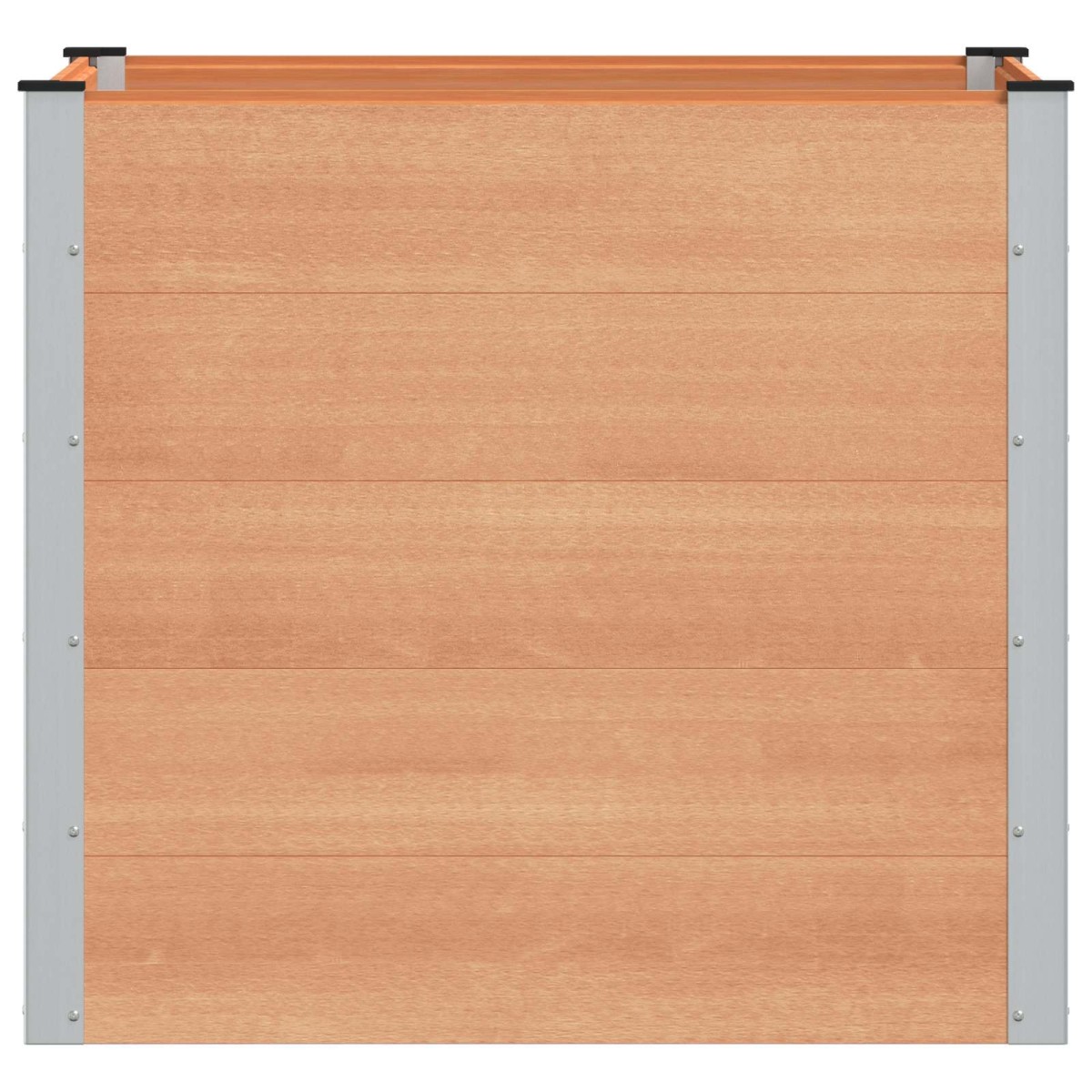vidaXL Υπερυψωμένη Ζαρντινιέρα Καφέ 100 x 100 x 91 cm