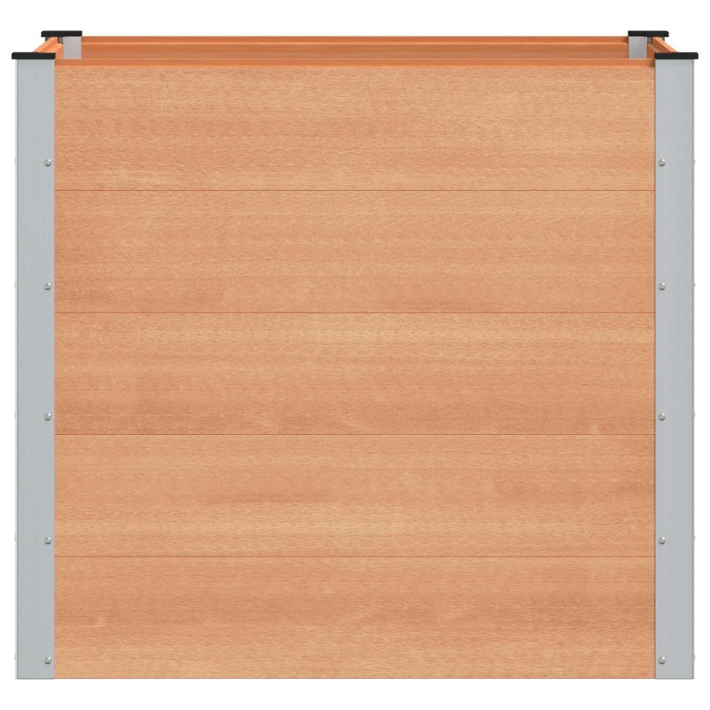 vidaXL Υπερυψωμένη Ζαρντινιέρα Καφέ 100 x 100 x 91 cm