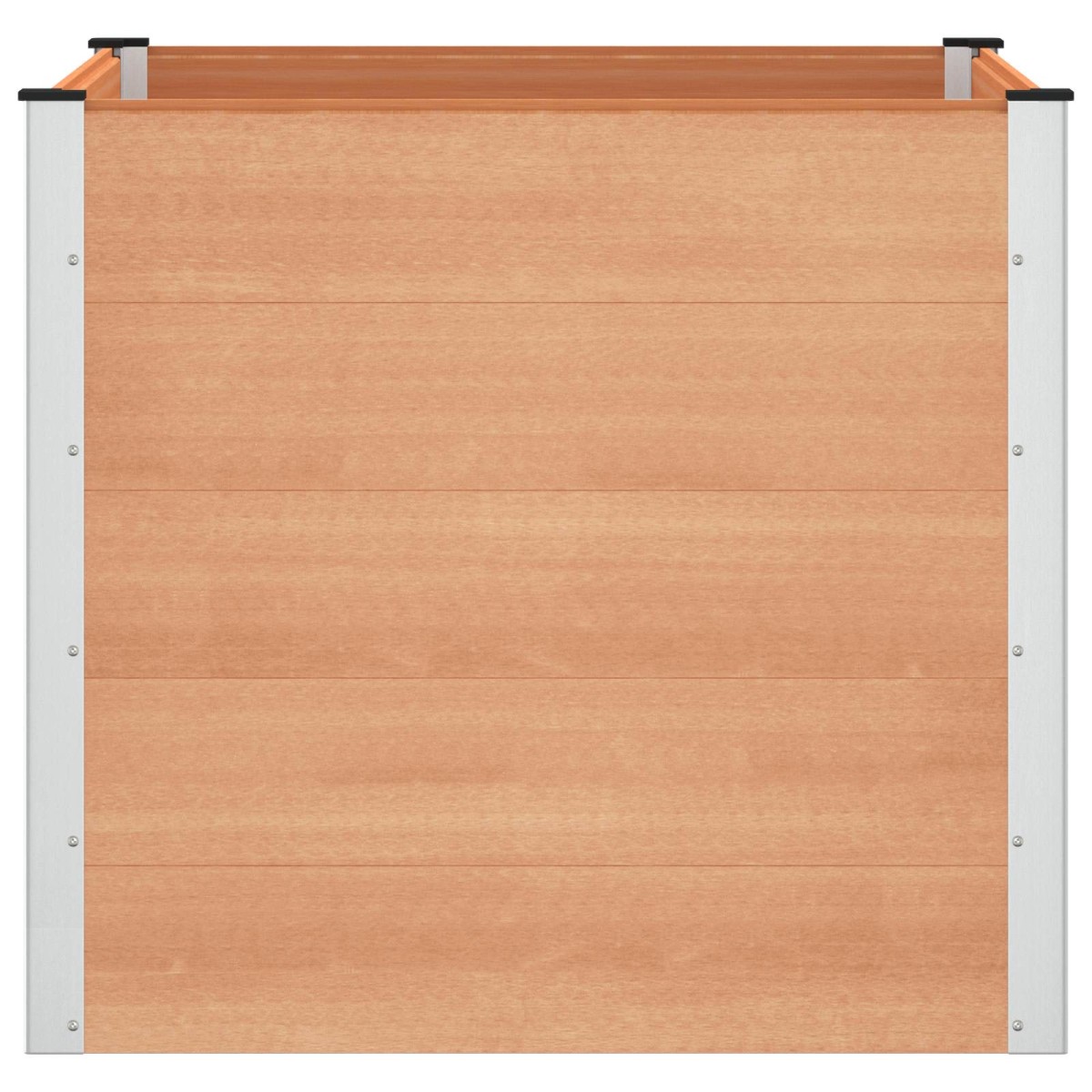 vidaXL Υπερυψωμένη Ζαρντινιέρα Καφέ 100 x 100 x 91 cm