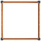 vidaXL Υπερυψωμένη Ζαρντινιέρα Καφέ 100 x 100 x 91 cm