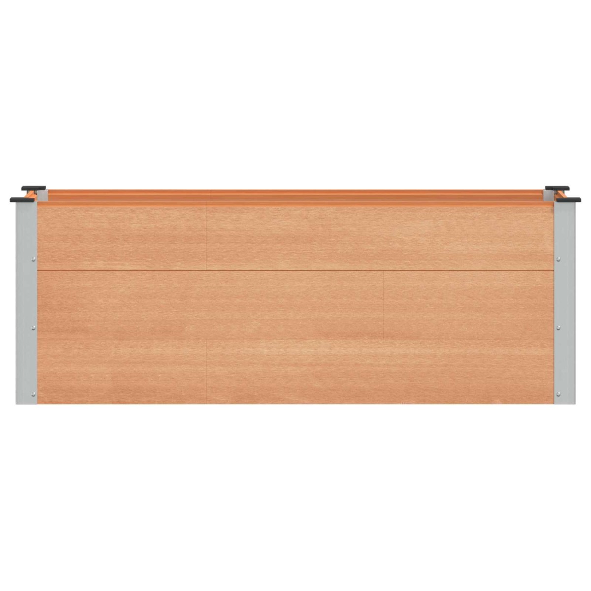 vidaXL Υπερυψωμένη Ζαρντινιέρα Καφέ 150 x 50 x 54 cm WPC και Αλουμίνιο