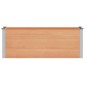 vidaXL Υπερυψωμένη Ζαρντινιέρα Καφέ 150 x 50 x 54 cm WPC και Αλουμίνιο