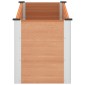 vidaXL Υπερυψωμένη Ζαρντινιέρα Καφέ 150 x 50 x 54 cm WPC και Αλουμίνιο