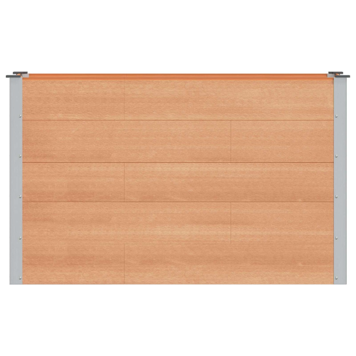 vidaXL Υπερυψωμένη Ζαρντινιέρα Καφέ 150 x 50 x 91 cm WPC και Αλουμίνιο
