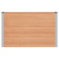 vidaXL Υπερυψωμένη Ζαρντινιέρα Καφέ 150 x 50 x 91 cm WPC και Αλουμίνιο