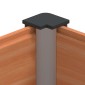 vidaXL Υπερυψωμένη Ζαρντινιέρα Καφέ 150 x 50 x 91 cm WPC και Αλουμίνιο