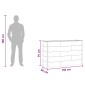 vidaXL Υπερυψωμένη Ζαρντινιέρα Καφέ 150 x 50 x 91 cm WPC και Αλουμίνιο