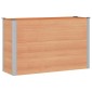 vidaXL Υπερυψωμένη Ζαρντινιέρα Καφέ 150 x 50 x 91 cm WPC και Αλουμίνιο