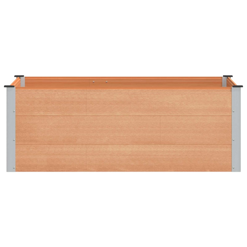 vidaXL Υπερυψωμένη Ζαρντινιέρα Καφέ 150 x 100 x 54 cm