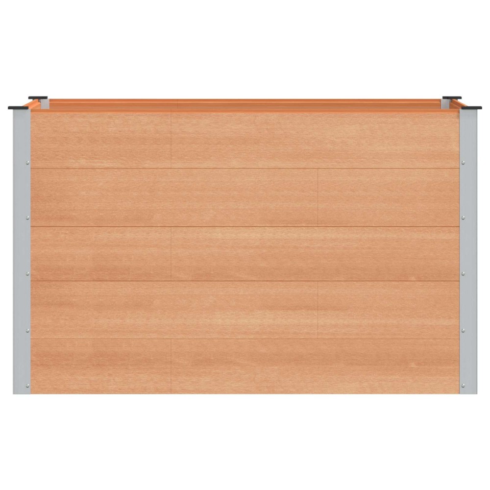 vidaXL Υπερυψωμένη Ζαρντινιέρα Καφέ 150 x 100 x 91 cm