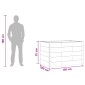 vidaXL Υπερυψωμένη Ζαρντινιέρα Καφέ 150 x 100 x 91 cm