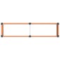 vidaXL Υπερυψωμένη Ζαρντινιέρα Καφέ 200 x 50 x 54 cm WPC και Αλουμίνιο
