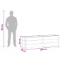 vidaXL Υπερυψωμένη Ζαρντινιέρα Καφέ 200 x 50 x 54 cm WPC και Αλουμίνιο