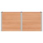 vidaXL Υπερυψωμένη Ζαρντινιέρα Καφέ 200 x 50 x 91 cm WPC και Αλουμίνιο