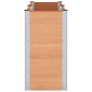 vidaXL Υπερυψωμένη Ζαρντινιέρα Καφέ 200 x 50 x 91 cm WPC και Αλουμίνιο
