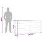 vidaXL Υπερυψωμένη Ζαρντινιέρα Καφέ 200 x 50 x 91 cm WPC και Αλουμίνιο