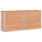 vidaXL Υπερυψωμένη Ζαρντινιέρα Καφέ 200 x 50 x 91 cm WPC και Αλουμίνιο