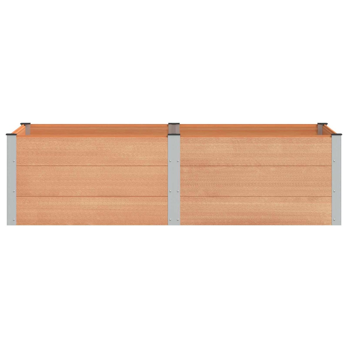 vidaXL Υπερυψωμένη Ζαρντινιέρα Καφέ 200 x 100 x 54 cm