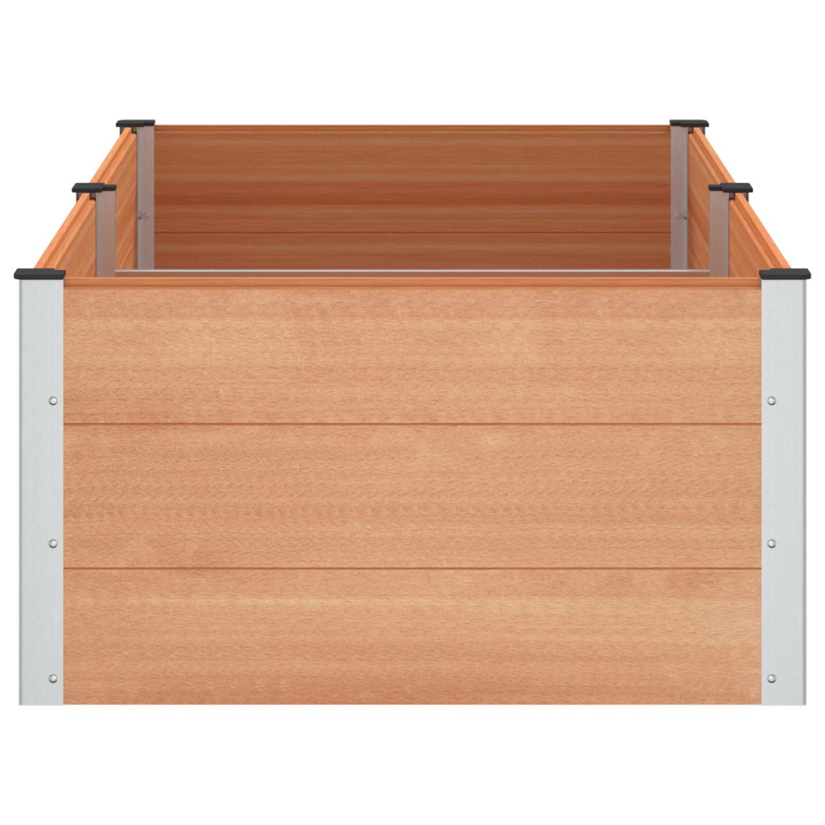 vidaXL Υπερυψωμένη Ζαρντινιέρα Καφέ 200 x 100 x 54 cm