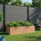 vidaXL Υπερυψωμένη Ζαρντινιέρα Καφέ 200 x 100 x 54 cm