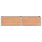 vidaXL Υπερυψωμένη Ζαρντινιέρα Καφέ 250 x 50 x 54 cm WPC και Αλουμίνιο