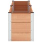 vidaXL Υπερυψωμένη Ζαρντινιέρα Καφέ 250 x 50 x 54 cm WPC και Αλουμίνιο