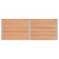 vidaXL Υπερυψωμένη Ζαρντινιέρα Καφέ 250 x 50 x 91 εκ WPC και Αλουμίνιο