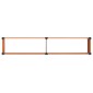 vidaXL Υπερυψωμένη Ζαρντινιέρα Καφέ 250 x 50 x 91 εκ WPC και Αλουμίνιο