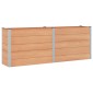 vidaXL Υπερυψωμένη Ζαρντινιέρα Καφέ 250 x 50 x 91 εκ WPC και Αλουμίνιο