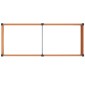 vidaXL Υπερυψωμένη Ζαρντινιέρα Καφέ 250 x 100 x 54 cm