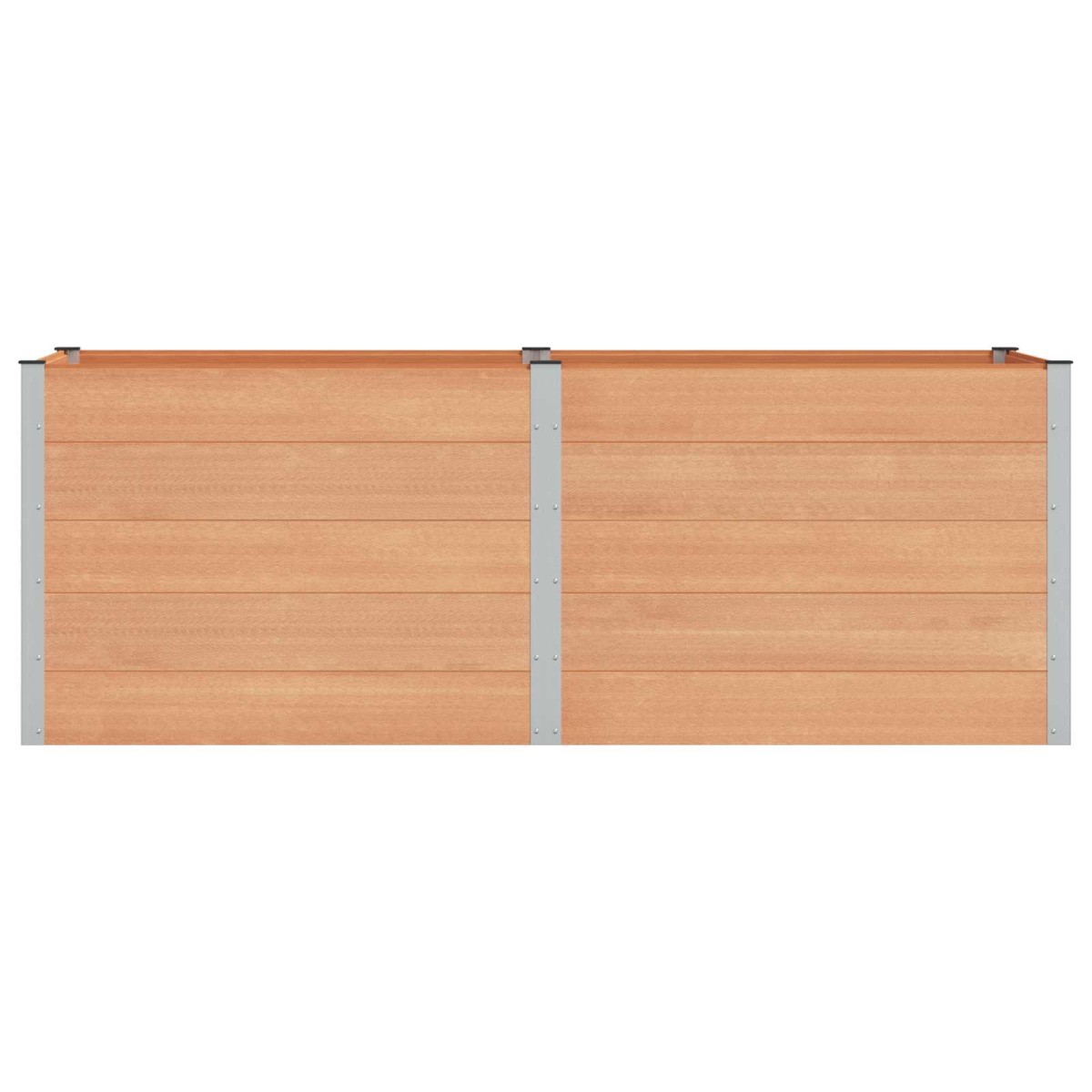 vidaXL Υπερυψωμένη Ζαρντινιέρα Καφέ 250 x 100 x 91 cm