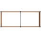 vidaXL Υπερυψωμένη Ζαρντινιέρα Καφέ 250 x 100 x 91 cm