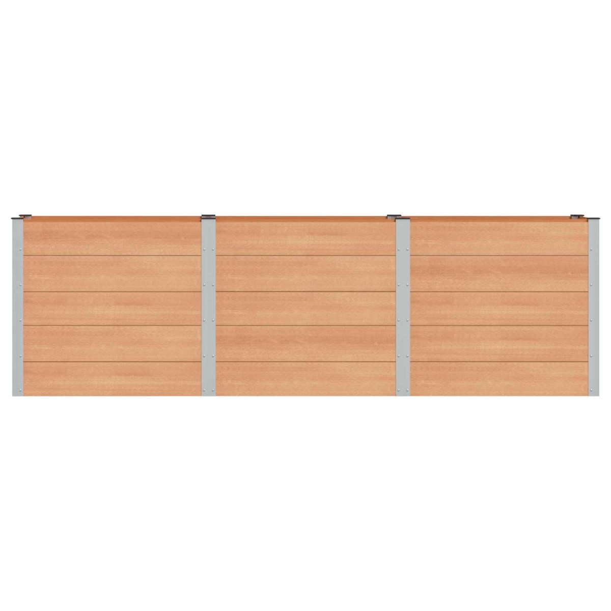 vidaXL Υπερυψωμένη Ζαρντινιέρα Καφέ 300 x 50 x 91 cm WPC και Αλουμίνιο
