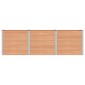 vidaXL Υπερυψωμένη Ζαρντινιέρα Καφέ 300 x 50 x 91 cm WPC και Αλουμίνιο