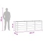 vidaXL Υπερυψωμένη Ζαρντινιέρα Καφέ 300 x 50 x 91 cm WPC και Αλουμίνιο