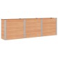 vidaXL Υπερυψωμένη Ζαρντινιέρα Καφέ 300 x 50 x 91 cm WPC και Αλουμίνιο