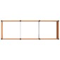 vidaXL Υπερυψωμένη Ζαρντινιέρα Καφέ 300 x 100 x 54 cm