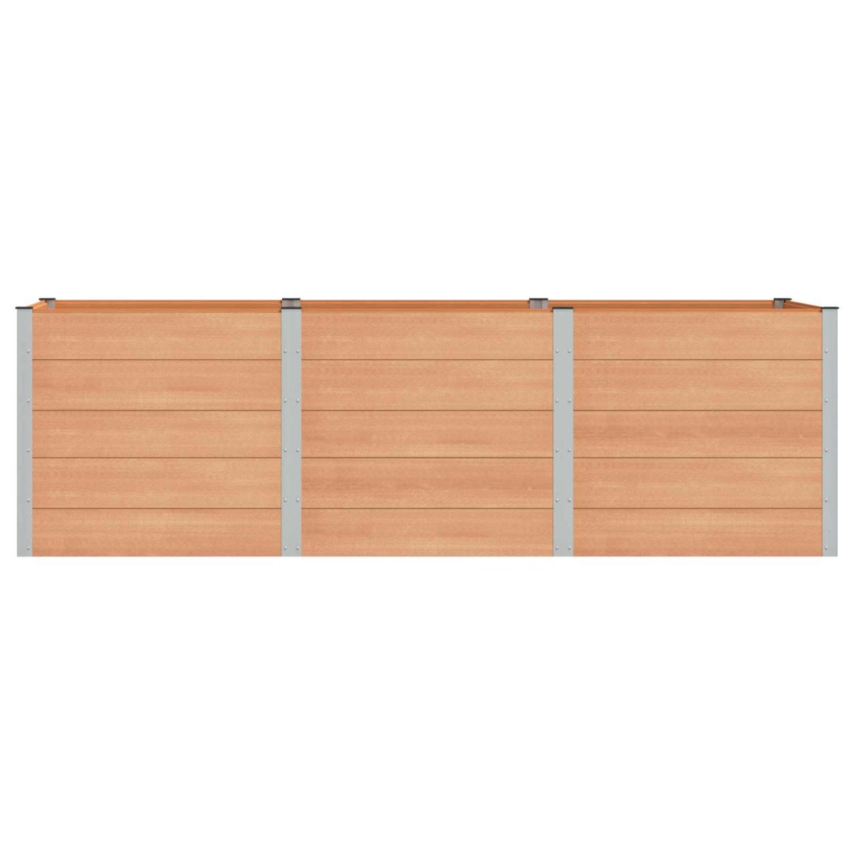 vidaXL Υπερυψωμένη Ζαρντινιέρα Καφέ 300 x 100 x 91 cm