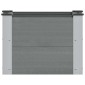 vidaXL Υπερυψωμένη Ζαρντινιέρα Γκρι 50 x 30 x 36 εκ WPC και Αλουμίνιο