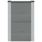 vidaXL Υπερυψωμένη Ζαρντινιέρα Γκρι 50 x 30 x 72 εκ WPC και Αλουμίνιο