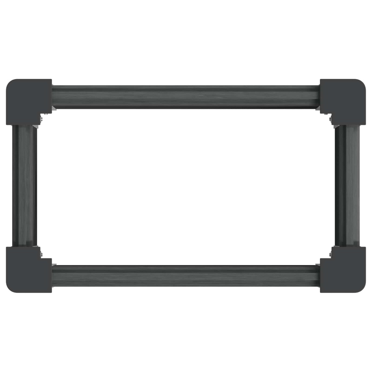 vidaXL Υπερυψωμένη Ζαρντινιέρα Γκρι 50 x 30 x 72 εκ WPC και Αλουμίνιο