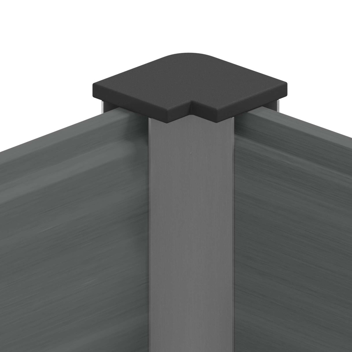 vidaXL Υπερυψωμένη Ζαρντινιέρα Γκρι 50 x 30 x 72 εκ WPC και Αλουμίνιο