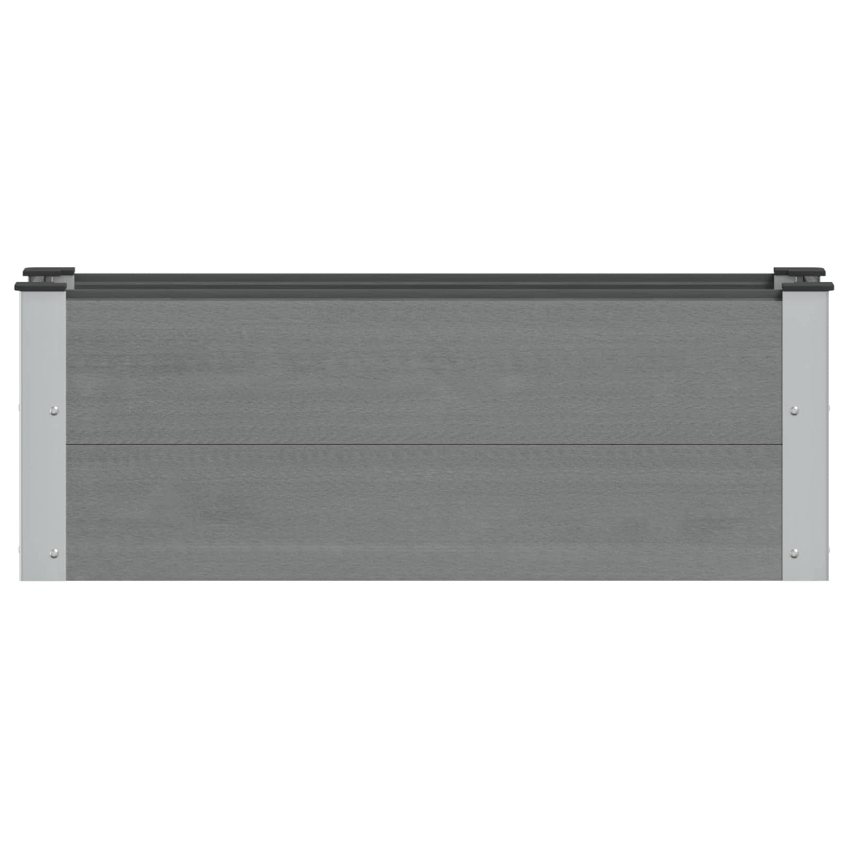 vidaXL Υπερυψωμένη Ζαρντινιέρα Γκρι 100 x 30 x 36 εκ WPC και Αλουμίνιο