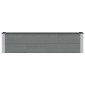 vidaXL Υπερυψωμένη Ζαρντινιέρα Γκρι 150 x 30 x 36 εκ WPC και Αλουμίνιο