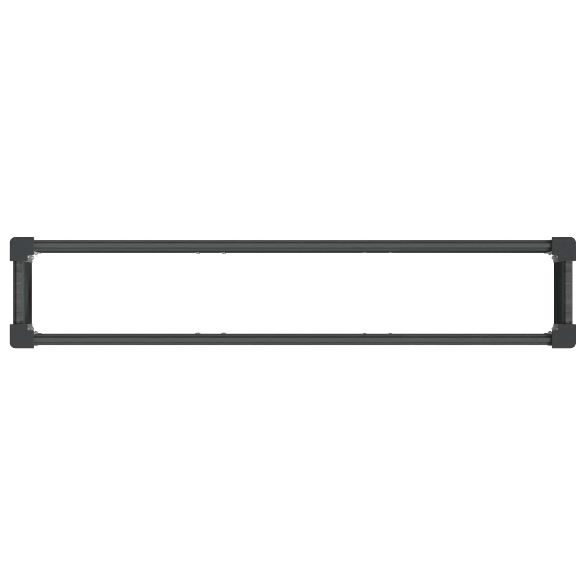 vidaXL Υπερυψωμένη Ζαρντινιέρα Γκρι 150 x 30 x 72 εκ WPC και Αλουμίνιο